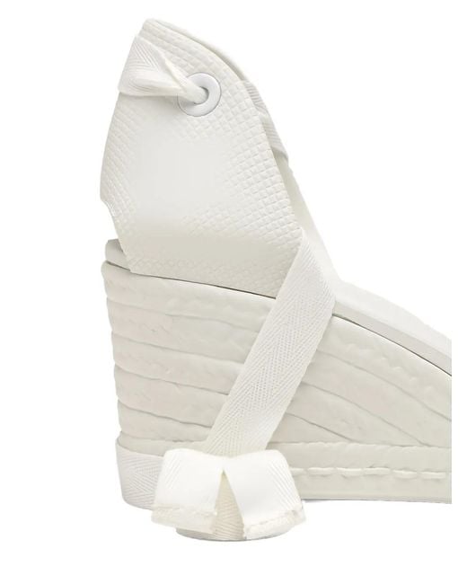 Castaner White Careen Wedge Espadrilles