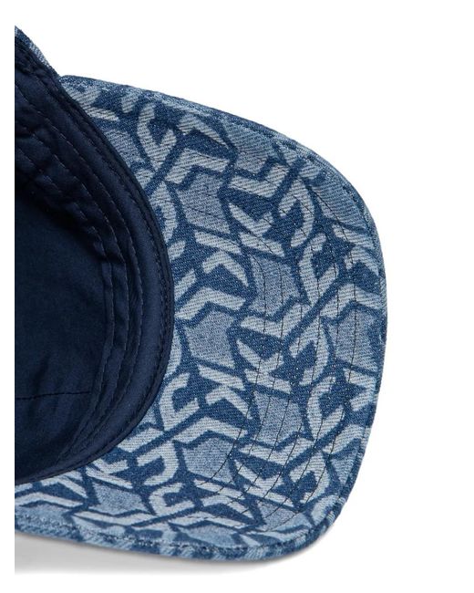 Karl Lagerfeld Blue Casquette À Patch Logo Devant