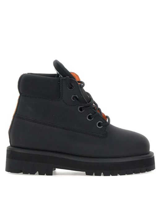 PDF Black Logo-Plaque Platform Boots for men