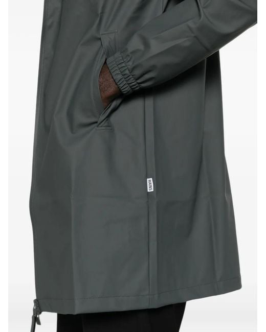Rains Gray Storm Breaker Hooded Coat