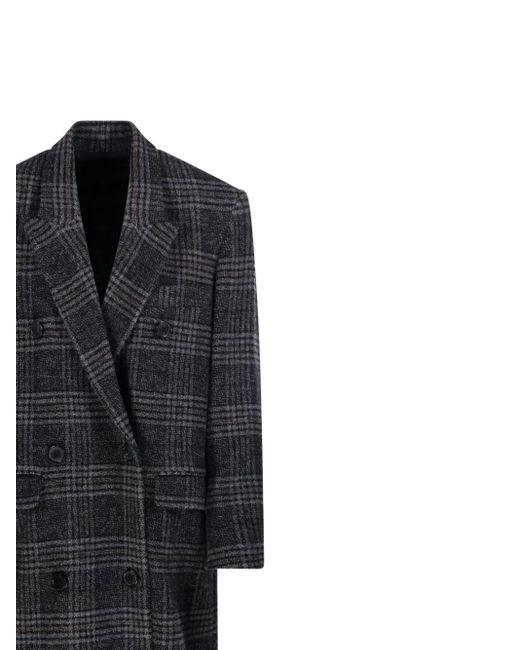 Abrigo Lexana a cuadros Isabel Marant de color Black