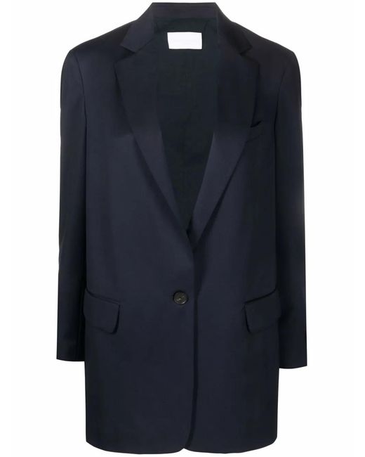 Fabiana Filippi Blue Notched-Lapel Single-Breasted Blazer