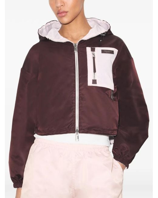 Tory Burch Pink Reversible Cropped Nylon Jacket