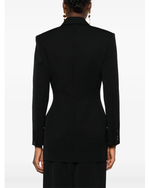 Saint Laurent Black Smocking Jacket