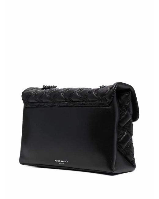 Kurt Geiger Black 'Kensington Drench' Shoulder Bag