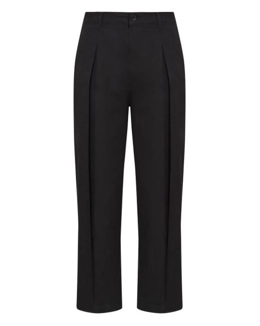 Osklen Black Fold Paper Trousers for men