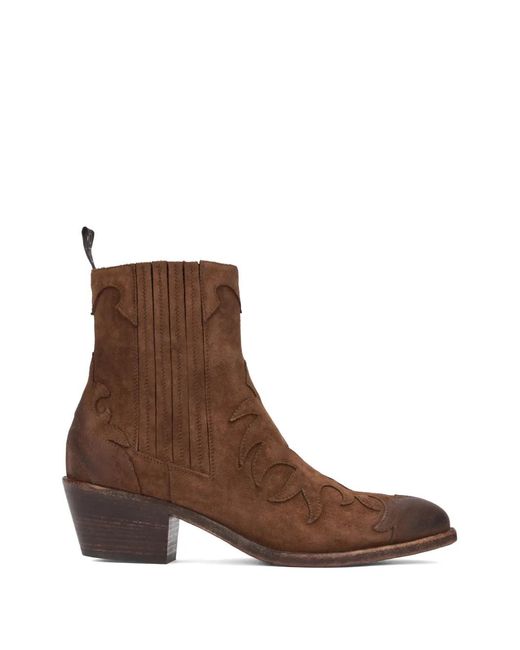 Sartore Brown Sensory Sandalo Ankle Boots