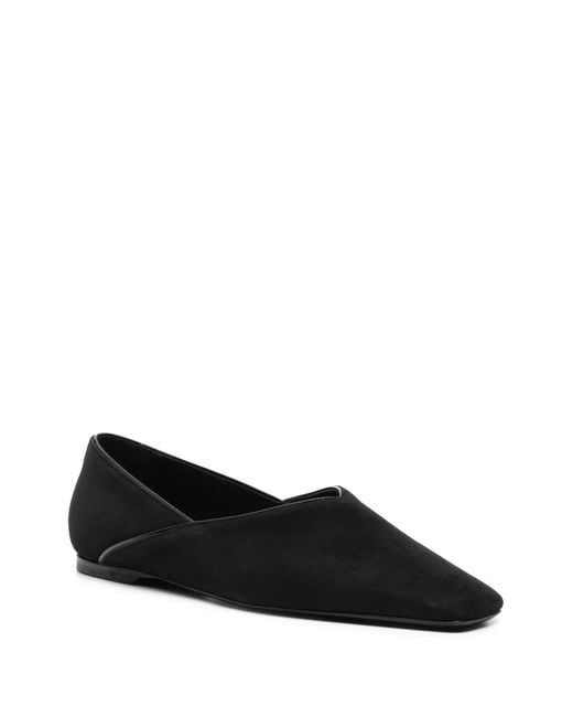 Totême  Black Suede Ballerina Flat