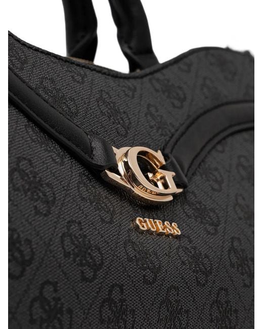 Guess Black Dea 4G-Logo Tote Bag
