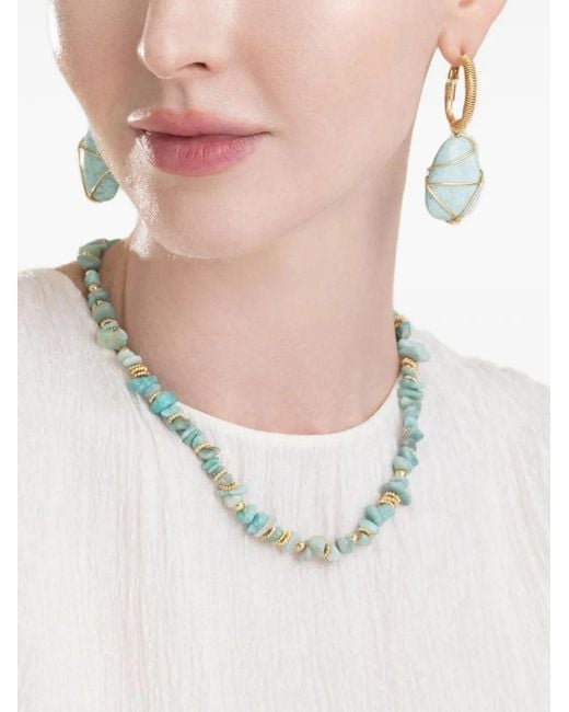 Pendientes Amazonite Gas Bijoux de color Blue