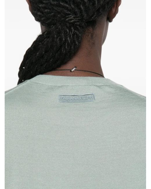 Fabiana Filippi Green Crew-Neck Jumper