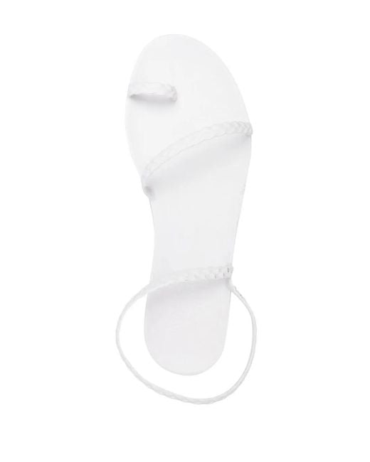 Ancient Greek Sandals White Eleftheria Jelly Sandals