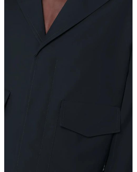 Gucci Black Single-Breasted Patch-Pocket Jacket for men