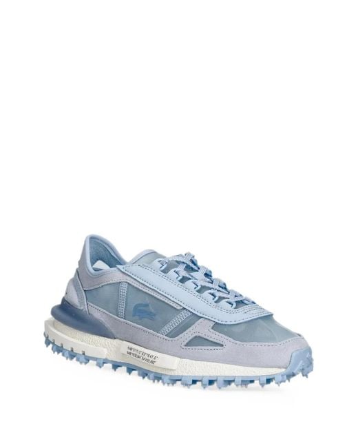 Lacoste Blue Panelled Logo-Patch Sneakers