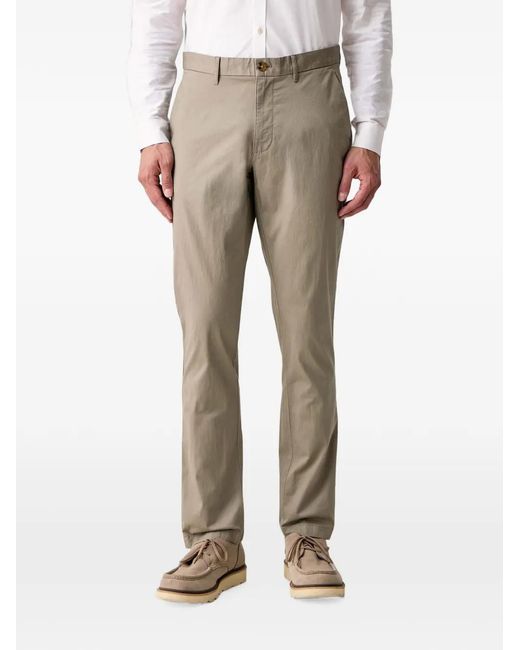 Michael Kors Natural Cotton-Blend Chino Trousers With A Slim Fit for men