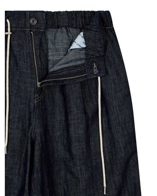 Studio Tomboy X Blue Drawstring Denim Shorts