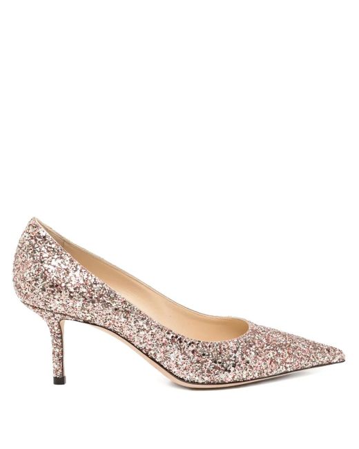 Zapatos love con tacón de 80 mm Jimmy Choo de color Pink