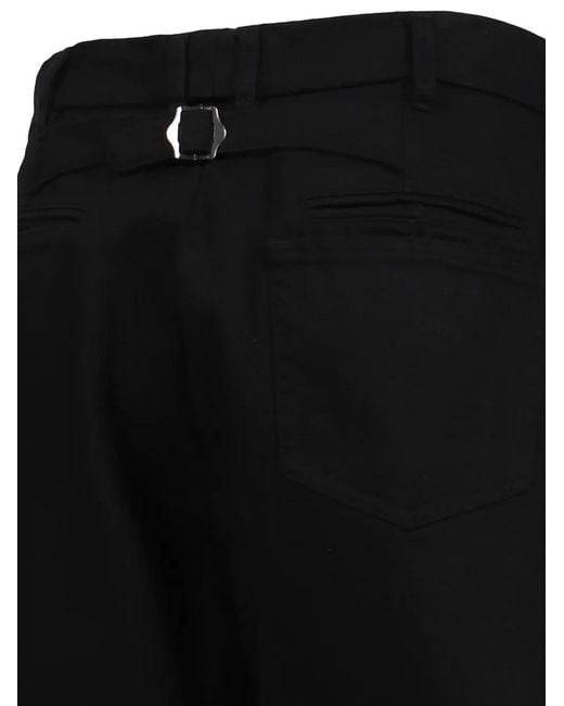 DAIRIKU Black Double-Knee Chino Shorts for men