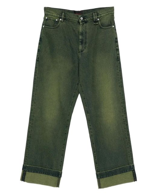 Simone Rocha Green Straight-Leg Jeans for men