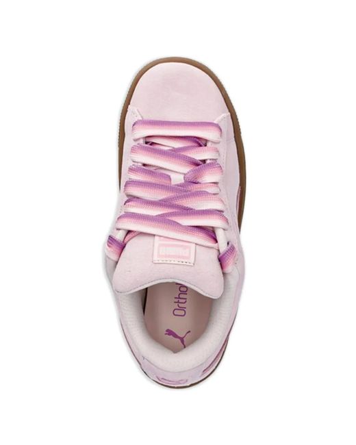 PUMA Pink Baskets Percées En Daim