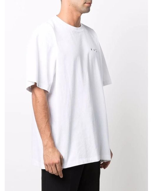 Off-White c/o Virgil Abloh White Caravaggio Paint Over T-Shirt for men
