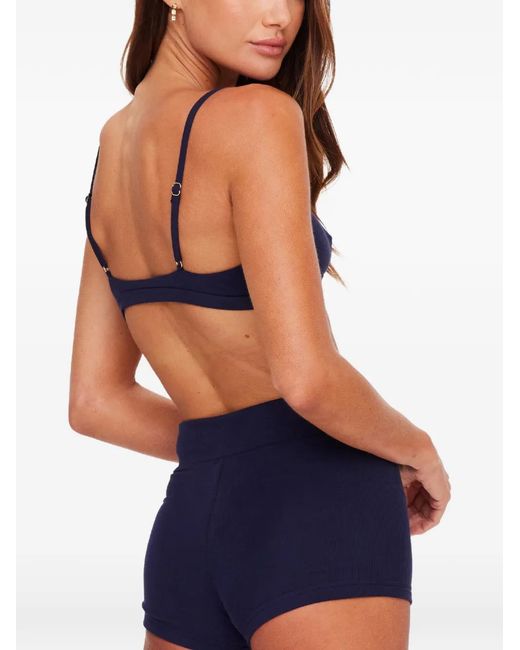 The Upside Blue Capri Rib Bra
