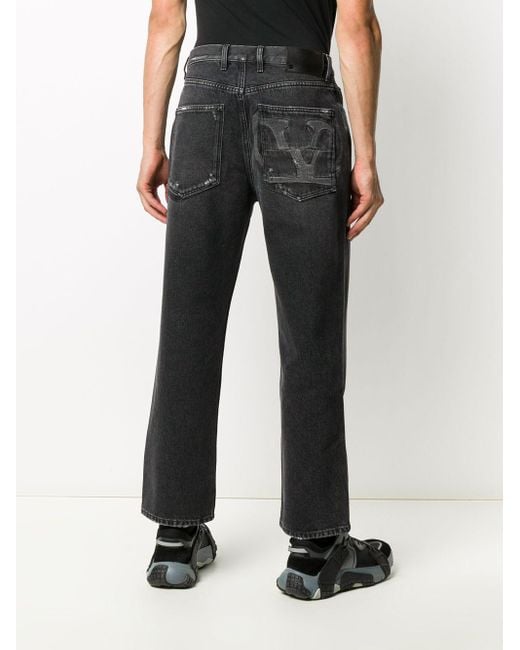Valentino Denim Straight-leg Jeans in Black for Men - Save 50% - Lyst