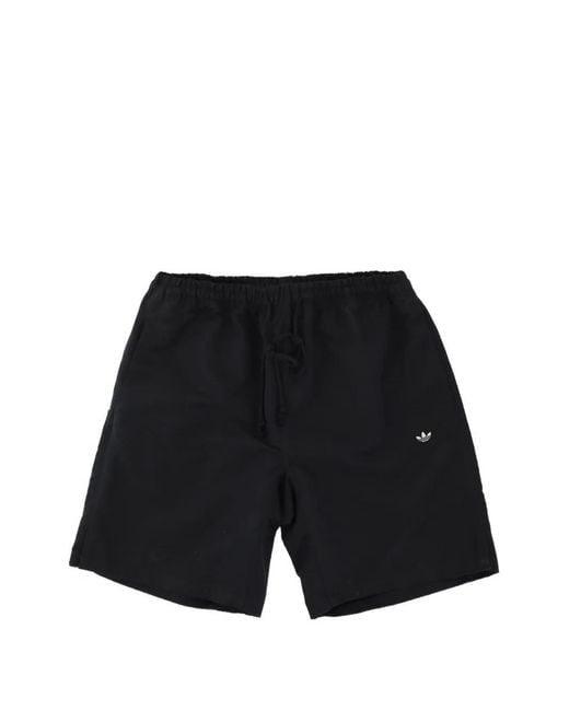 Song For The Mute Black X Adidas 007 Logo-Embroidered Side-Stripe Shorts