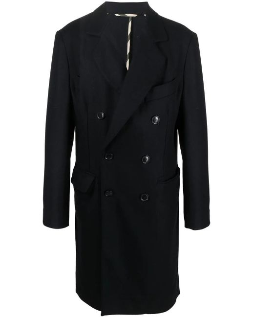 Vivienne Westwood Black Double-Breasted Wool Coat for men