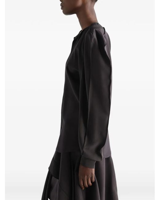 Lemaire Black Layered Blouse