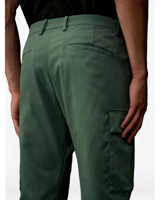 C P Company Green Cargo-Pocket Trousers for men