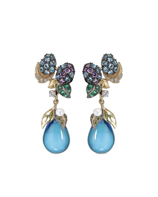 Anabela Chan 18Kt Blueberry Gemstone Earrings