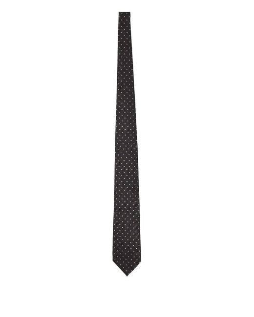 Tom Ford White Dot-Print Tie for men
