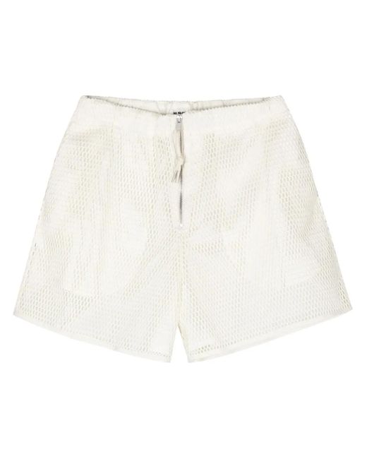 Jil Sander Shorts Aus Mesh in White für Herren