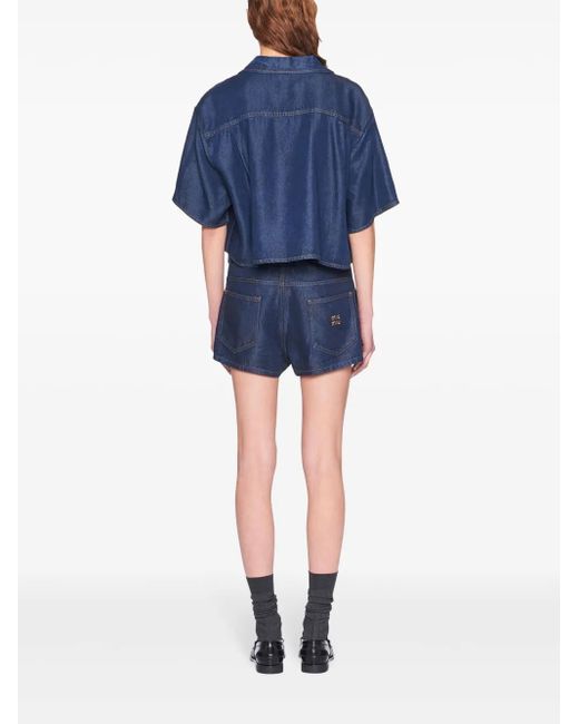 Miu Miu Blue Klassisches Jeanshemd