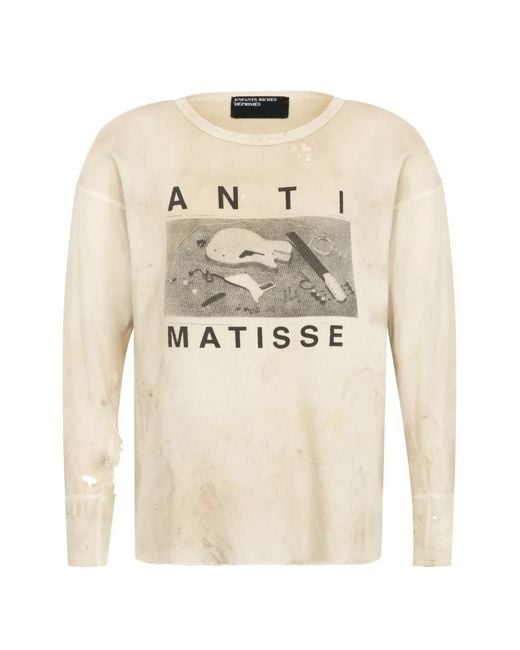 Enfants Riches Deprimes Natural Graphic-Print Distressed T-Shirt for men
