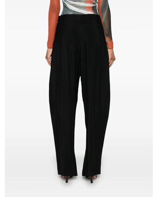 Mugler Black Pierced Tailored Trousers