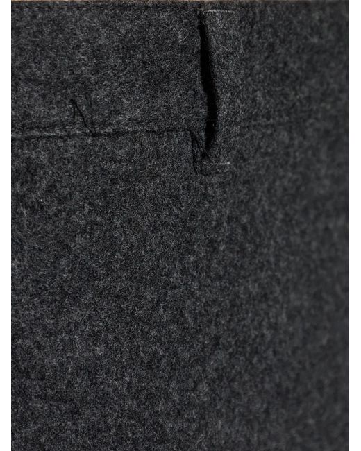 Jil Sander Black Straight-Leg Wool Trousers for men