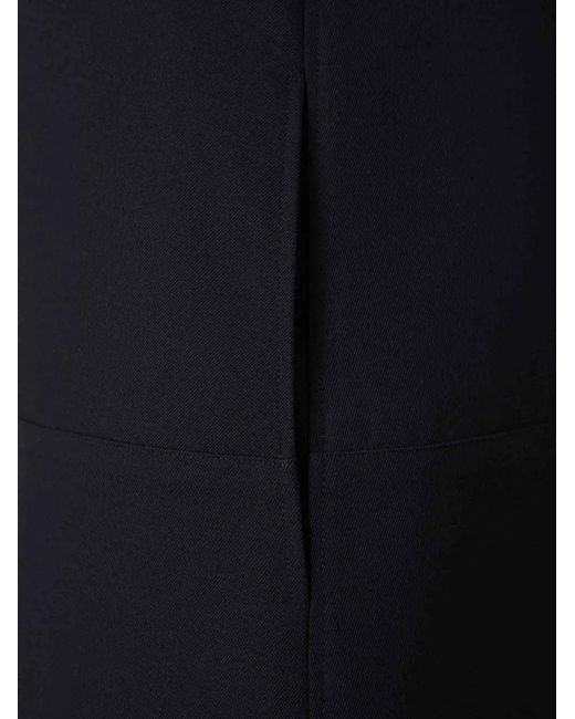 Jil Sander Black Button-Up Single-Breasted Coat
