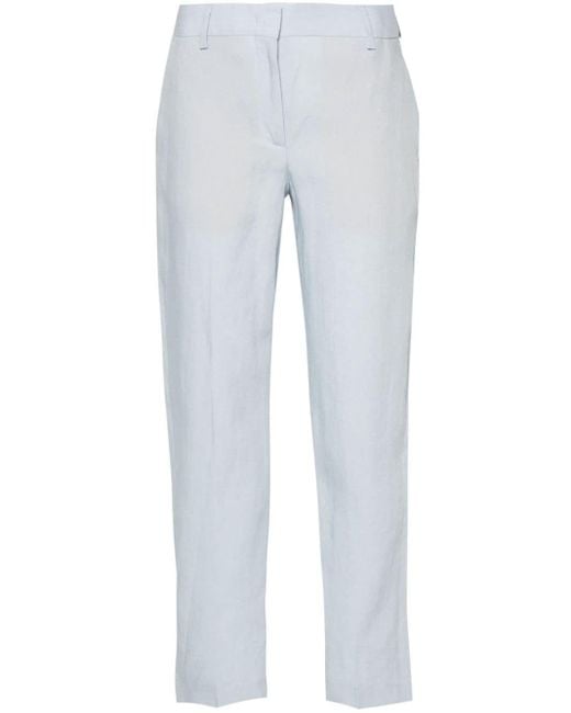 Paul Smith Gray Mid-rise Tapered Trousers