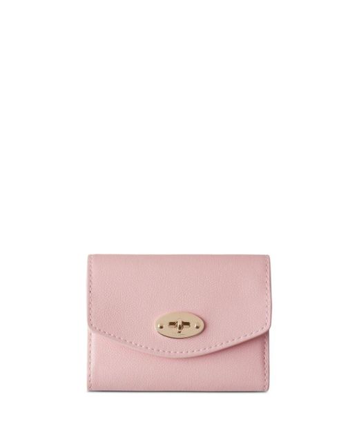 Mulberry Pink Darley Concertina Leather Wallet