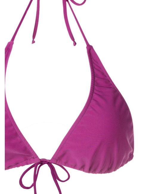 Adriana Degreas Purple Le Fleur Stretch-design Bikini
