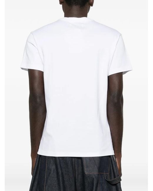 Vivienne Westwood White Orb Graphic T-Shirt for men