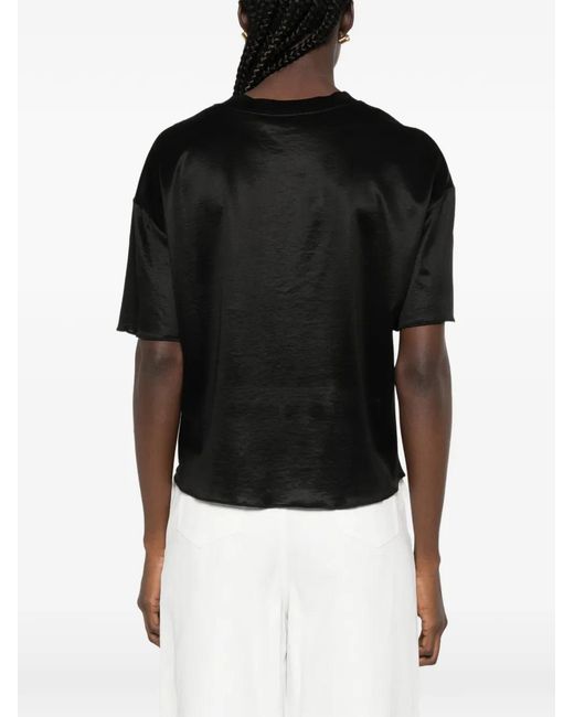 ELEH Black Short-Sleeve Blouse
