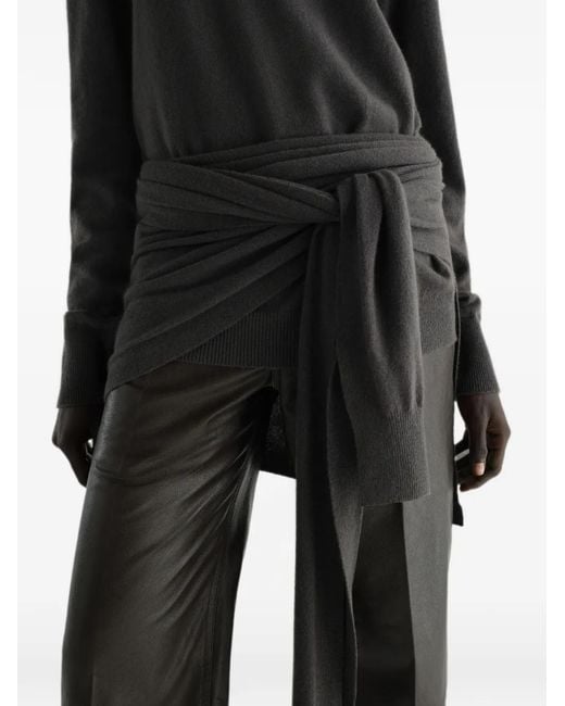 Lemaire Black Draped Scarf
