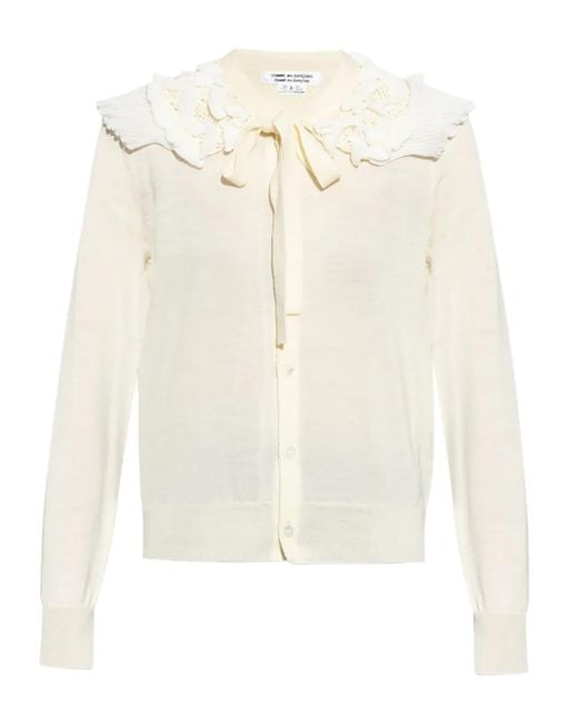Comme des Garçons ウール カーディガン White