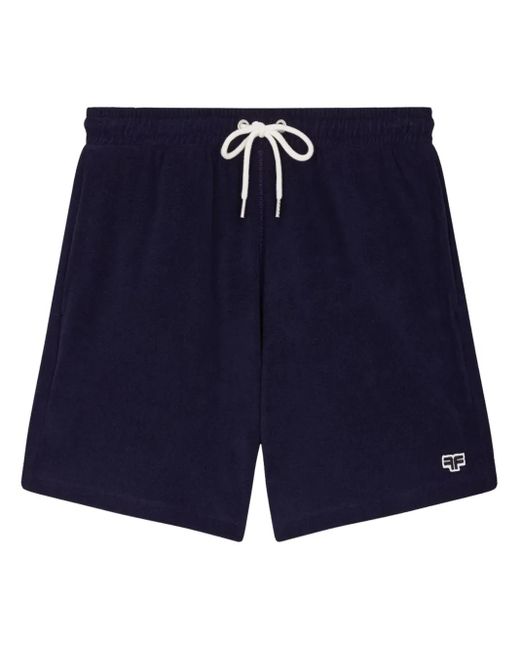 Fursac Blue Towelling Shorts for men
