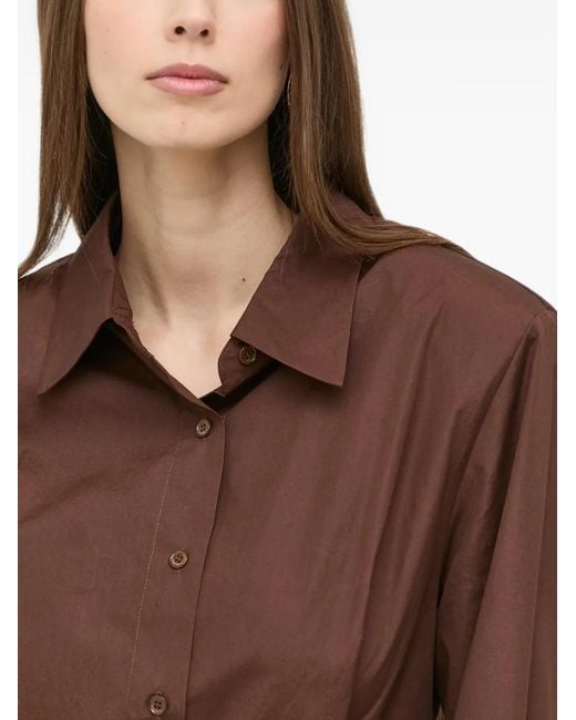 Miss Sixty Brown Long-Sleeve Mini Dress