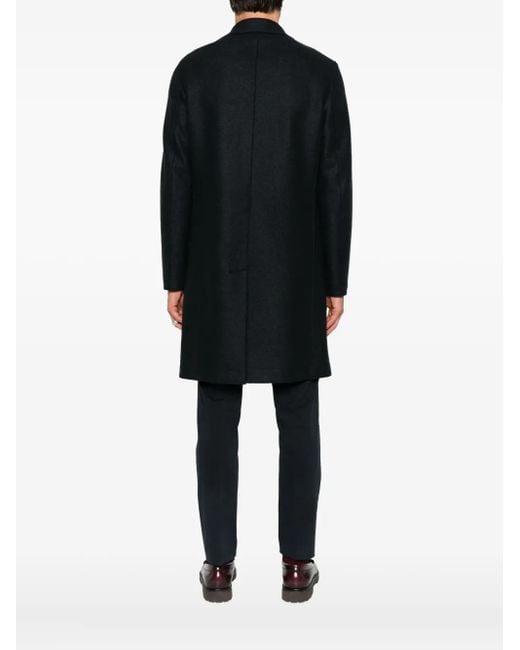 Abrigo de lana con doble botonadura Harris Wharf London de hombre de color Blue