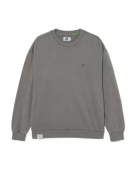 Izzue Gray Logo-Embroidered Sweatshirt for men